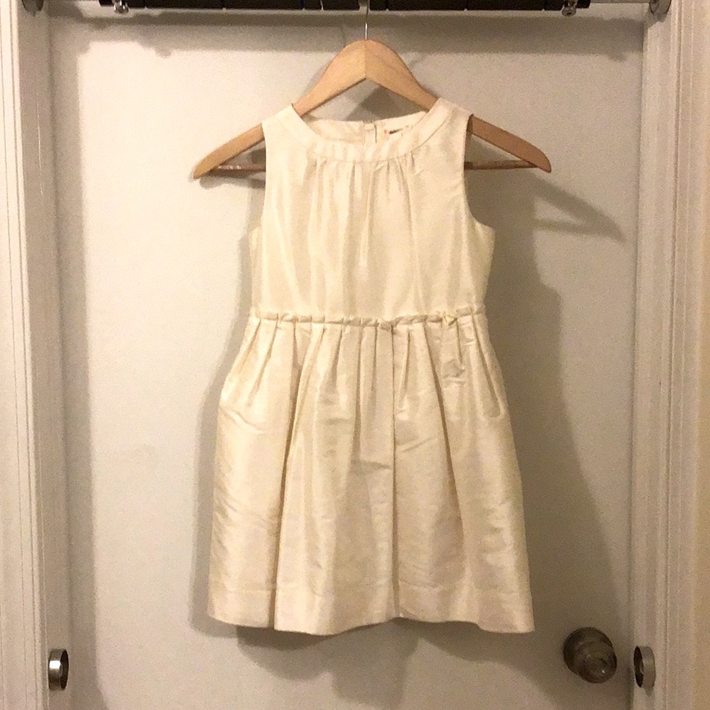 Crewcuts White Silk Dress